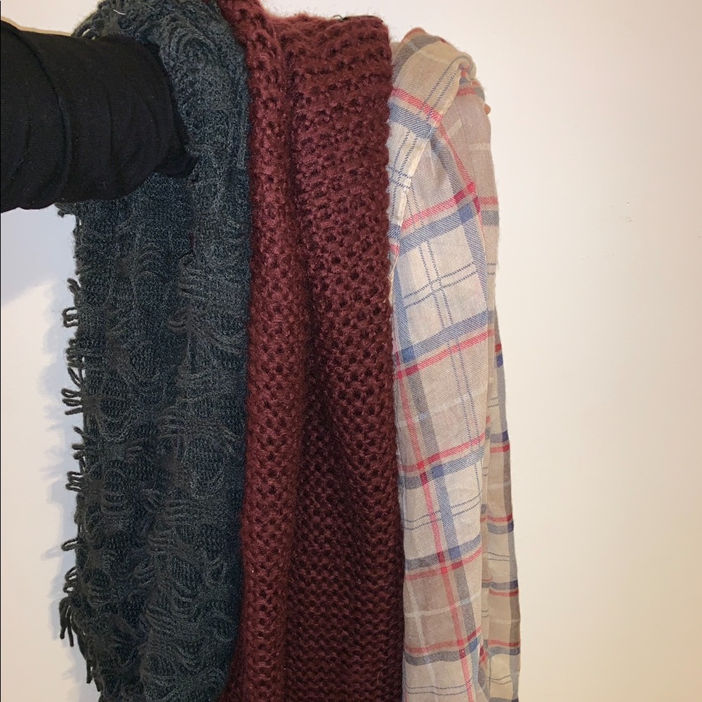 3 scarves